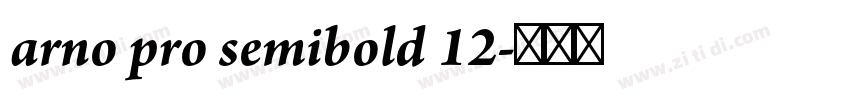 arno pro semibold 12字体转换